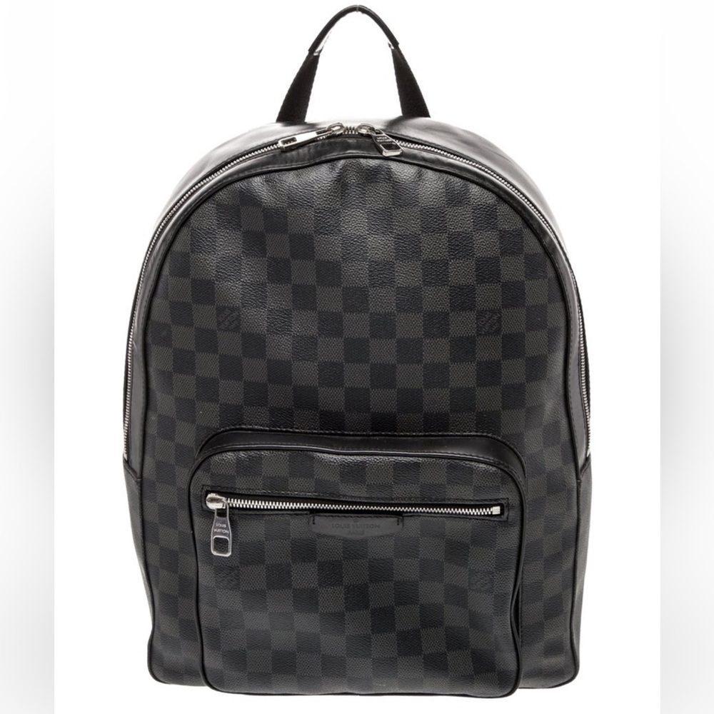 Louis Vuitton Black Checkered Backpack - Picture 1 of 7